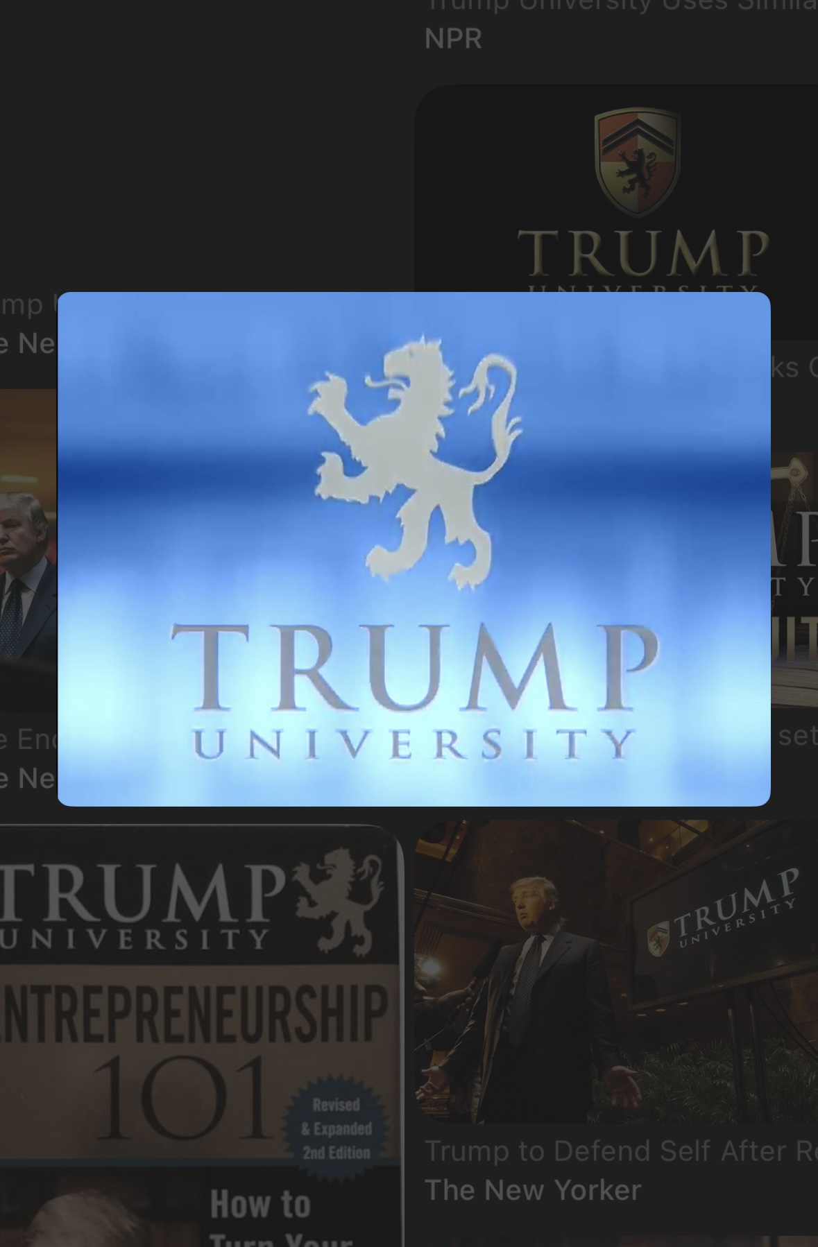 Publikacja Trump University Entrepreneurship 101